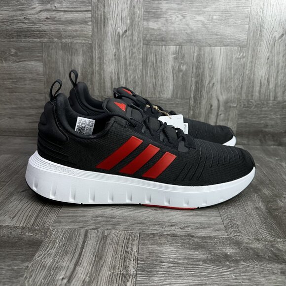 Adidas Swift Run 23 Men's size 13 Black Red Running Shoes IG4706 - Picture 1 of 8